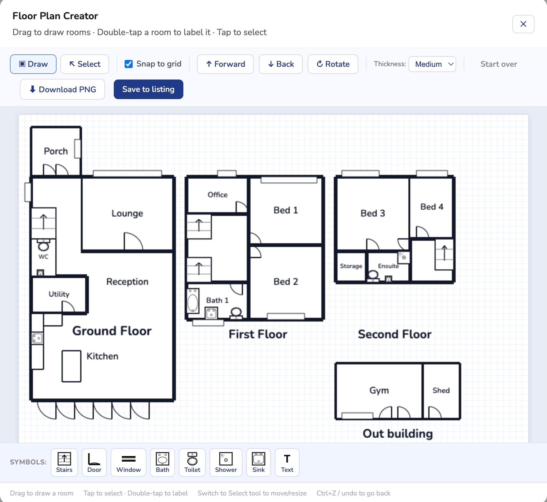 Floor plan creator